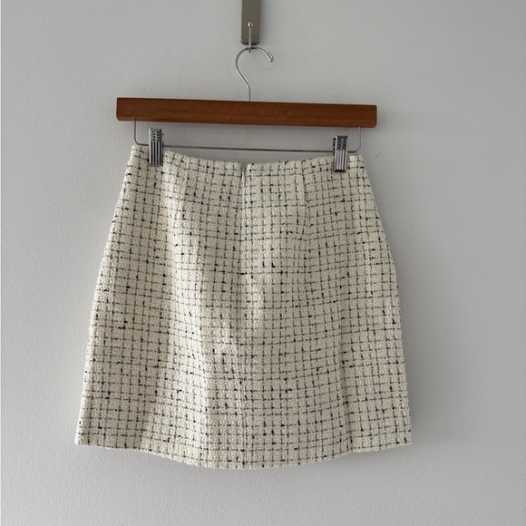 ANINE BING NWT Mateo Tweed Ivory Mini Skirt - Picture 11 of 11